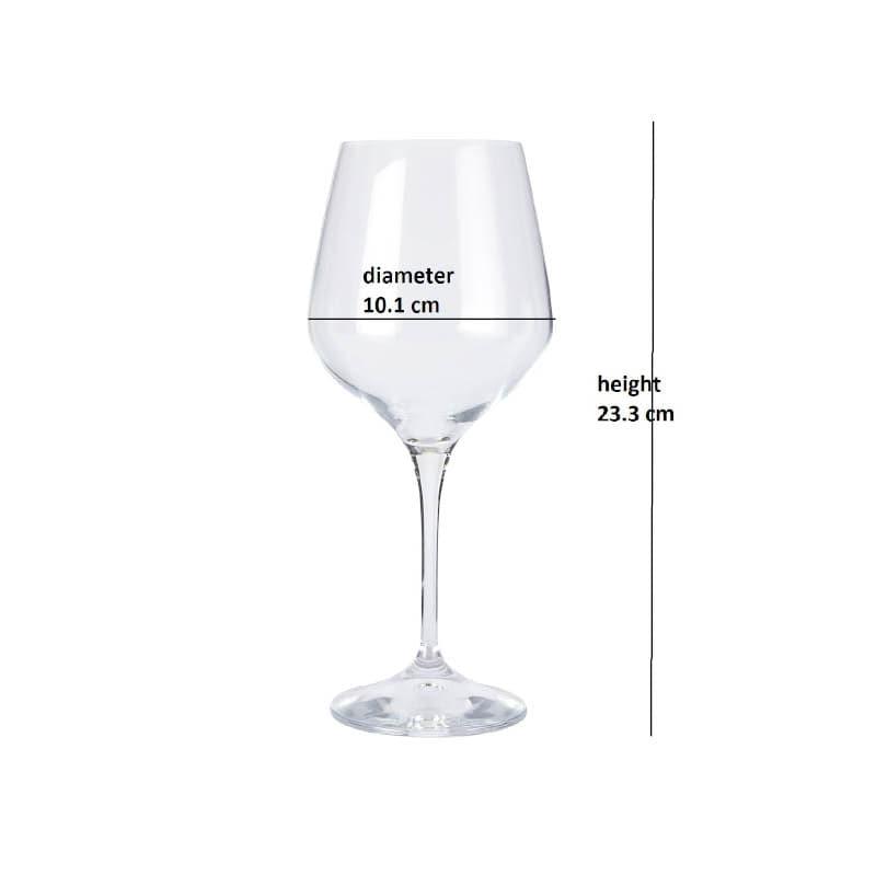 Buy Nova Wine Glass (540 ML) - Set Of Six Wine & Champagne Glasses from Vaaree