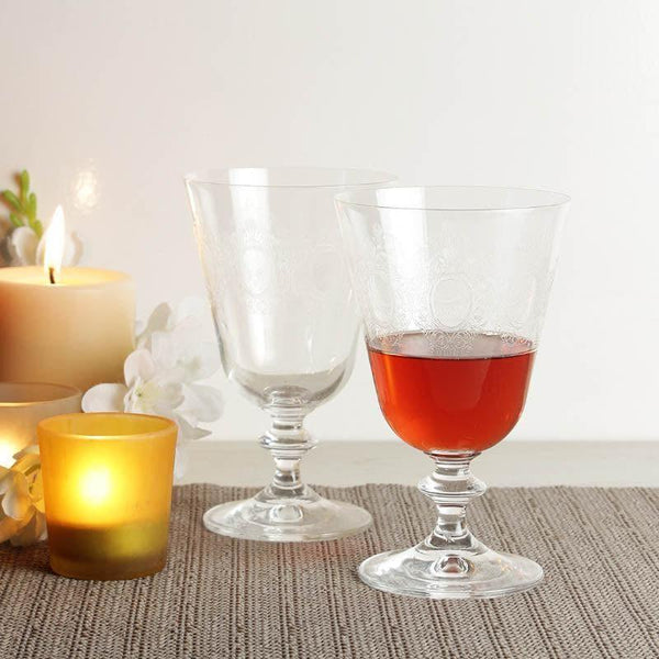 Buy Wine Glasses - Olivia Wine Glass (350 ML) - Set Of Six at Vaaree online