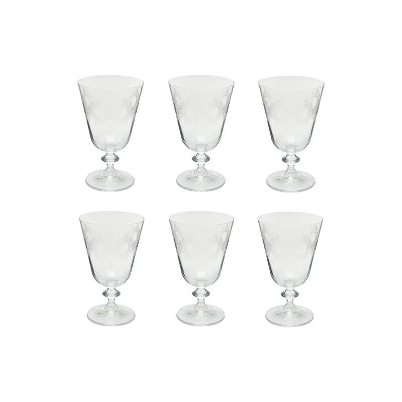 Buy Olivia Wine Glass (350 ML) - Set Of Six Wine & Champagne Glasses from Vaaree