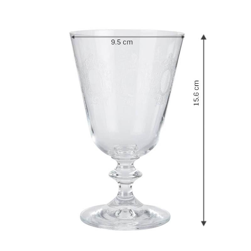 Buy Olivia Wine Glass (350 ML) - Set Of Six Wine & Champagne Glasses from Vaaree