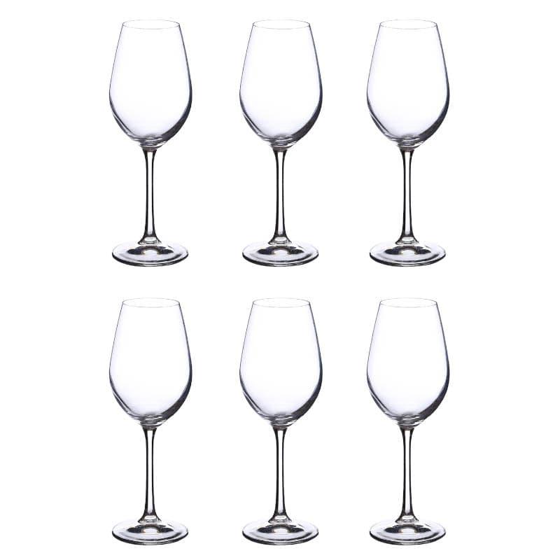 Buy Wine Glasses - Stella Crystal Wine Glass (250 ML) - Set Of Six at Vaaree online