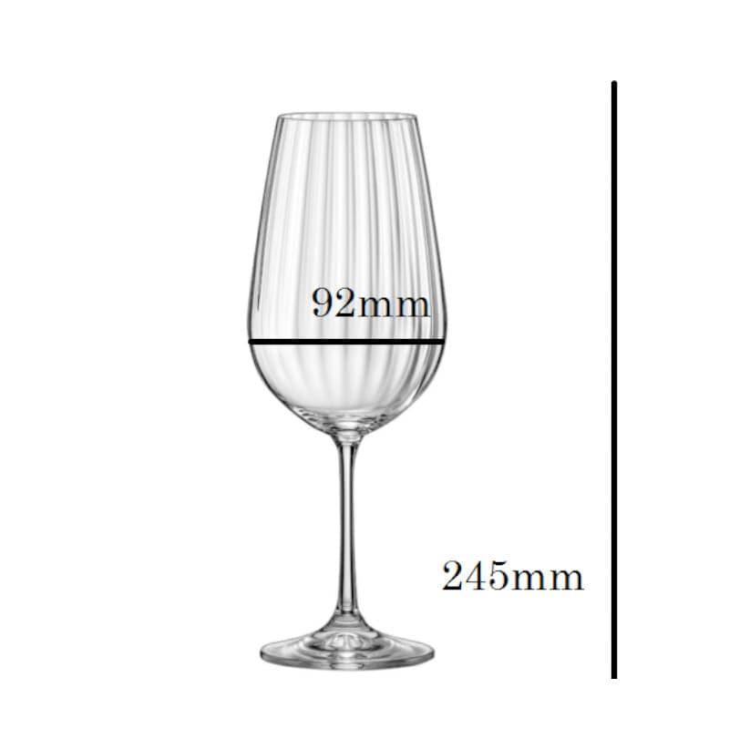 Buy Wine Glasses - Stella Crystal Wine Glass (550 ML) - Set Of Six at Vaaree online