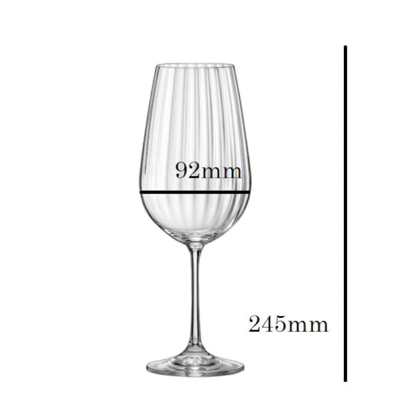 Buy Stella Crystal Wine Glass (550 ML) - Set Of Six Wine & Champagne Glasses from Vaaree