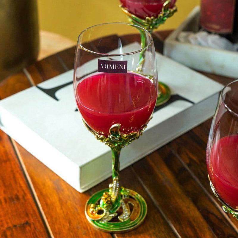 Buy Vino Verde Wine Glass - 350 ML Wine & Champagne Glasses from Vaaree