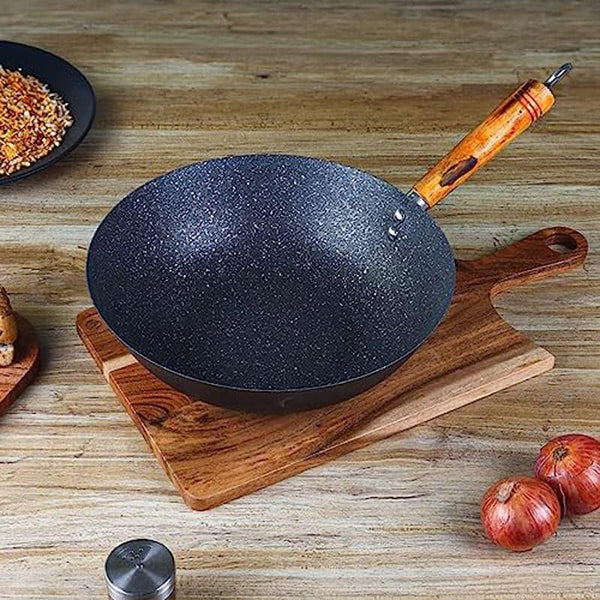 Buy Wok - Quina Cast Iron Wok - 3200 ML at Vaaree online