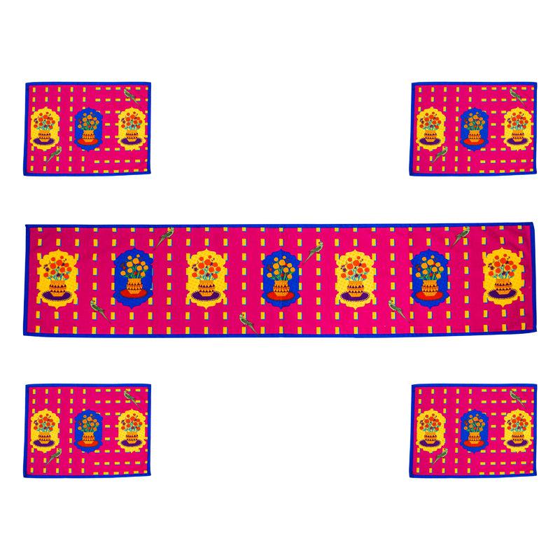 Buy Jharokha Delight Table Runner & Placemat - Five Piece set Table Linen Set from Vaaree