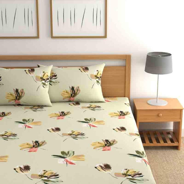 Buy Cleantha Bedsheet at Vaaree online | Beautiful Bedsheets to choose from