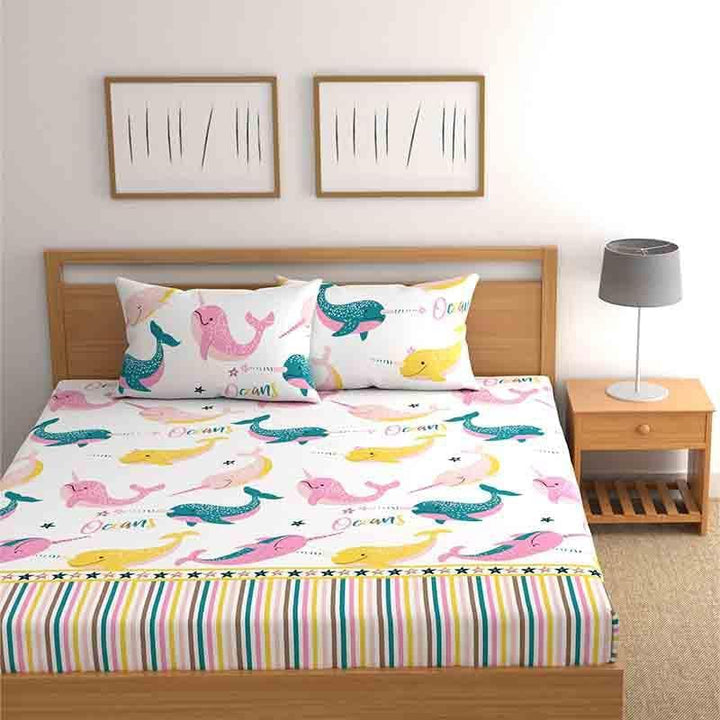 Buy Dolphins Bedsheet at Vaaree online | Beautiful Bedsheets to choose from