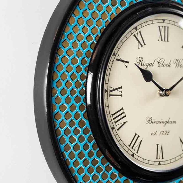Buy Scaley Handpainted Wall Clock - Blue at Vaaree online | Beautiful Wall Clock to choose from