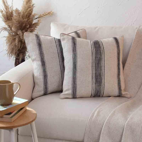 Buy Vintage Striped Cushion Cover- Set Of Two at Vaaree online | Beautiful Cushion Cover Sets to choose from