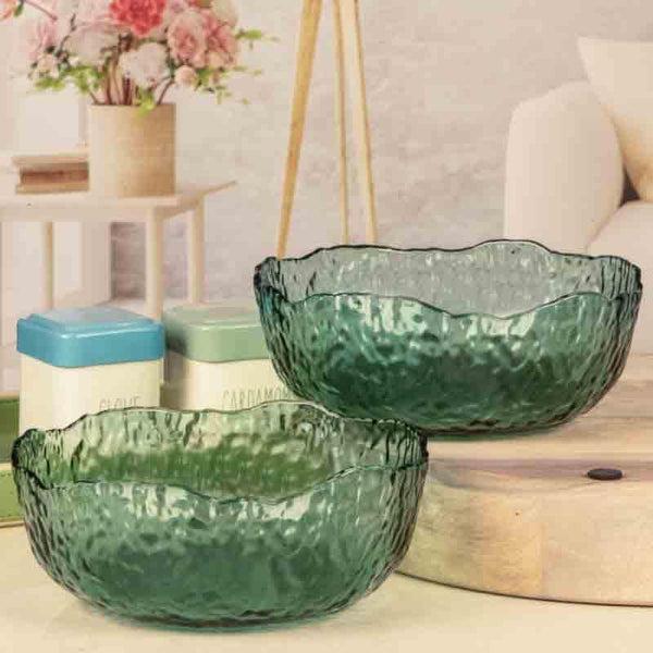 Buy Licious Glass Serving Bowl - Set of Two at Vaaree online | Beautiful Bowl to choose from