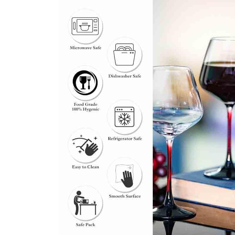 Buy Ravishing Glow Wine glass - Set of Two at Vaaree online | Beautiful Wine Glasses to choose from