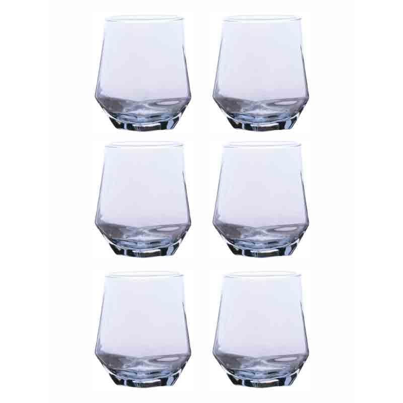 Buy Avalanche Glass Tumbler (Blue) - Set of Six at Vaaree online | Beautiful Glass to choose from