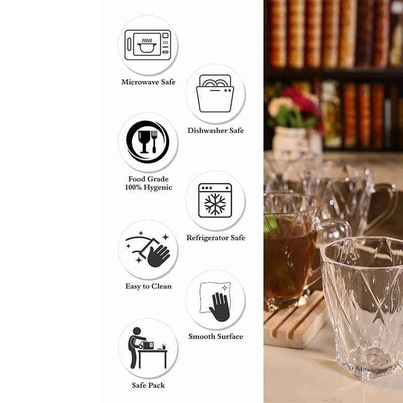 Buy Rica Glass Tea Cup - Set of Six at Vaaree online | Beautiful Tea Cup to choose from