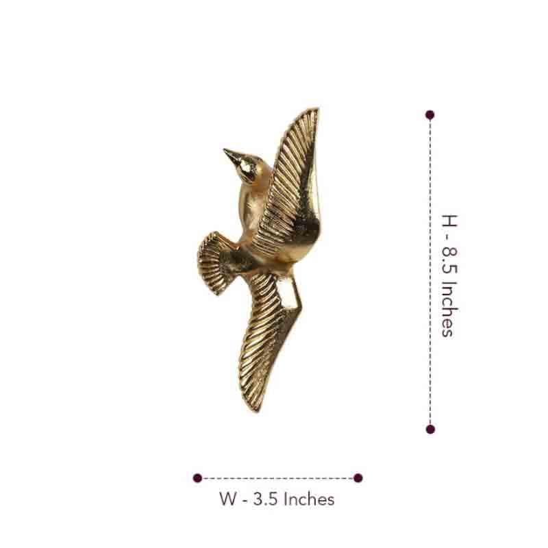 Buy Gold Birdie Winged Wall Decor at Vaaree online | Beautiful Wall Accents to choose from
