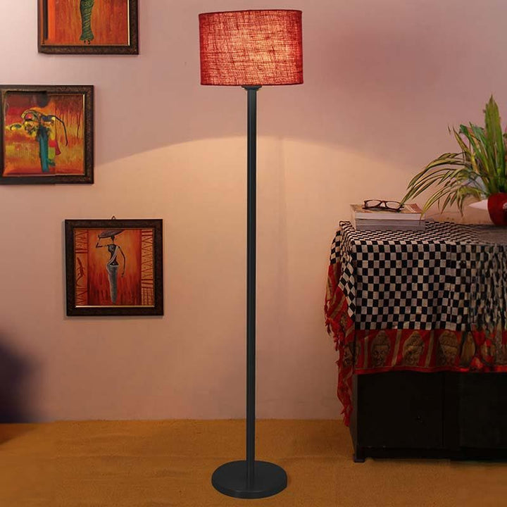 Buy Solid Talk Floor Lamp - Maroon at Vaaree online | Beautiful Floor Lamp to choose from