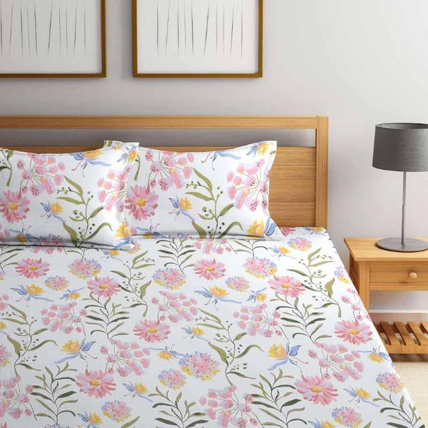 Buy Luxe Florals Printed Bedsheet at Vaaree online | Beautiful Bedsheets to choose from