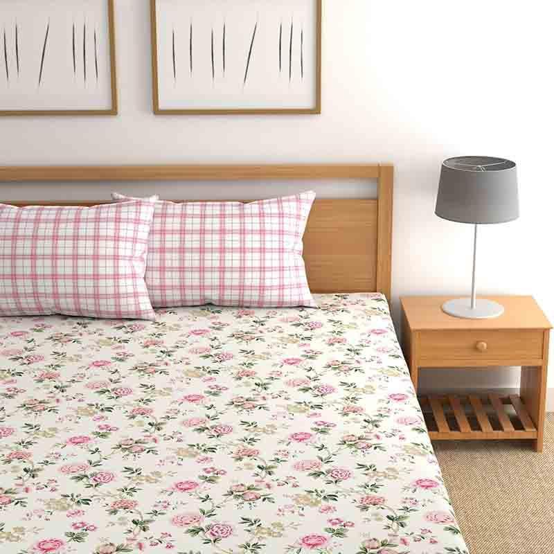 Buy Floral Grace Bedsheet at Vaaree online | Beautiful Bedsheets to choose from