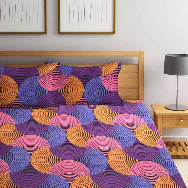 Buy Slumber Geometric Bedsheet at Vaaree online | Beautiful Bedsheets to choose from
