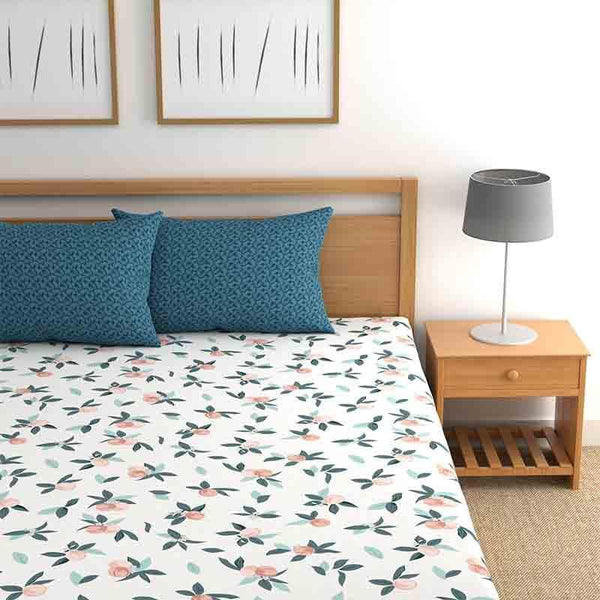 Buy Peaches Bedsheet at Vaaree online | Beautiful Bedsheets to choose from