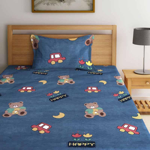 Buy Teddies Around Printed Bedsheet at Vaaree online | Beautiful Bedsheets to choose from