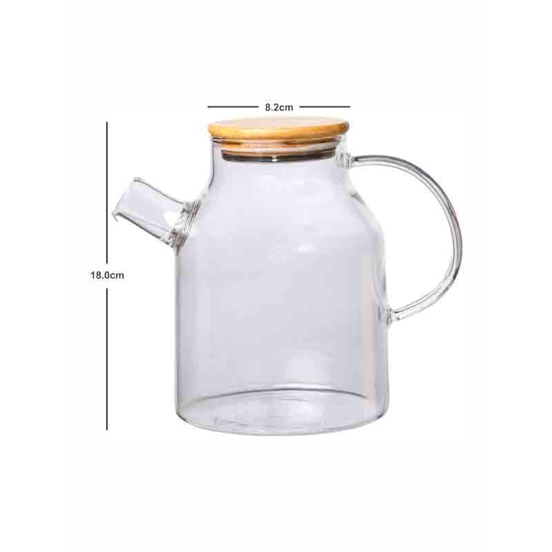 Buy Holofy Serving Jug with Wooden Lid (Tall) at Vaaree online | Beautiful Jug to choose from