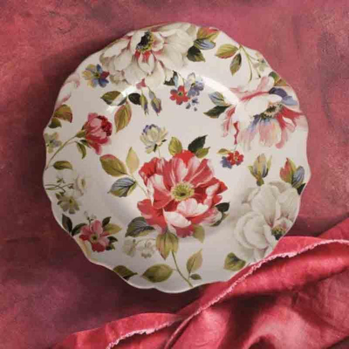 Buy Roselin Scalloped Dinner Plate - Set Of Two at Vaaree online | Beautiful Dinner Plate to choose from