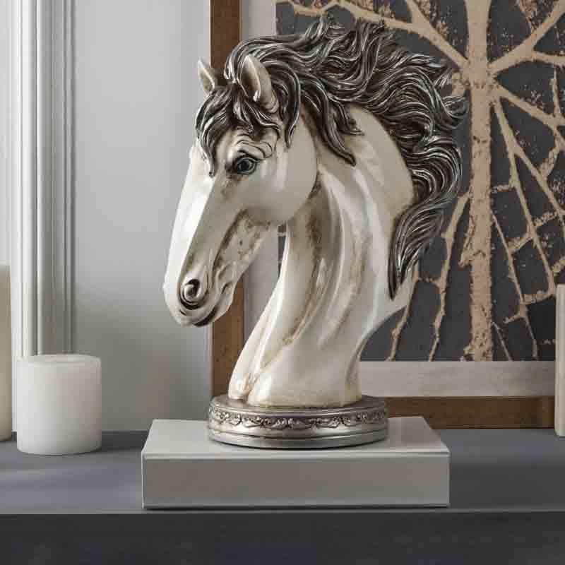 Buy Gallo Horse Table Decor - Silver at Vaaree online | Beautiful Showpieces to choose from