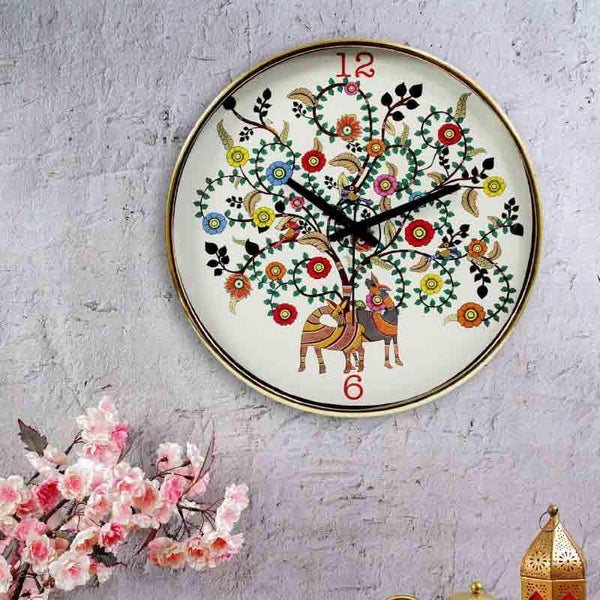 Buy Gond Gatha Wall Clock at Vaaree online | Beautiful Wall Clock to choose from