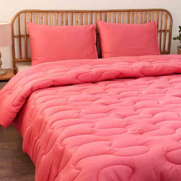 Buy Quilted Trails Comforter - Pink at Vaaree online | Beautiful Comforters & AC Quilts to choose from