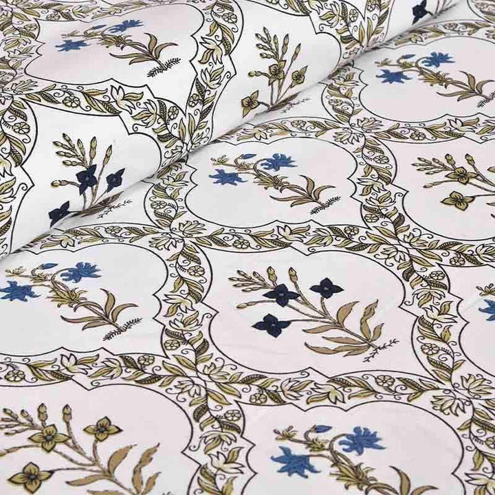 Buy Vatika Bedsheet - Blue at Vaaree online | Beautiful Bedsheets to choose from
