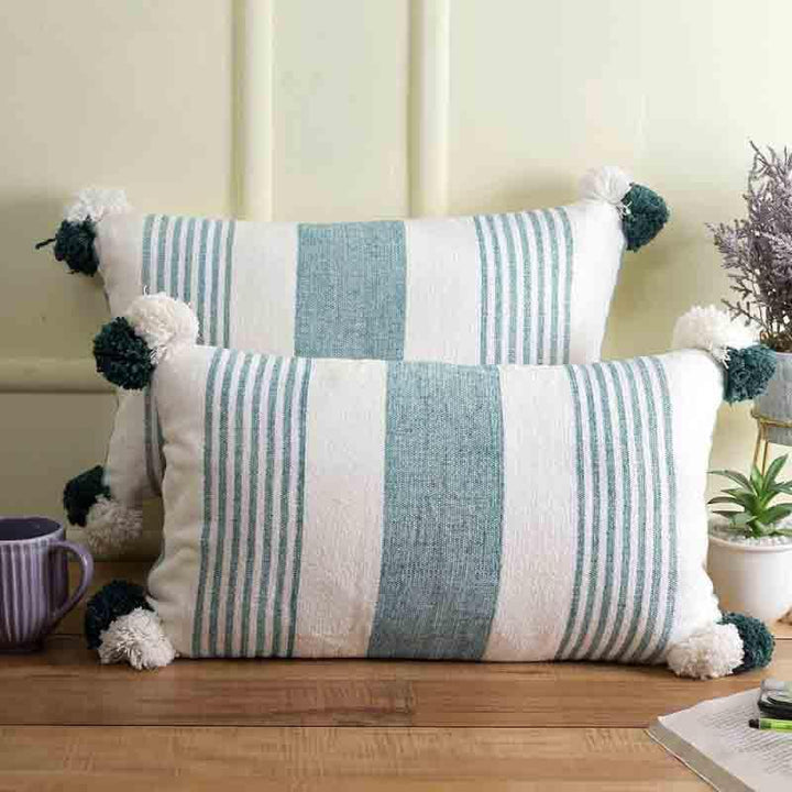 Buy Candy Floss Cushion Cover - (Blue) - Set Of Two at Vaaree online | Beautiful Cushion Cover Sets to choose from