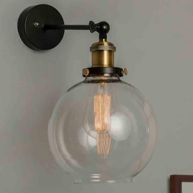 Buy Globe Glass - Gold - Arm Light at Vaaree online | Beautiful Wall Lamp to choose from