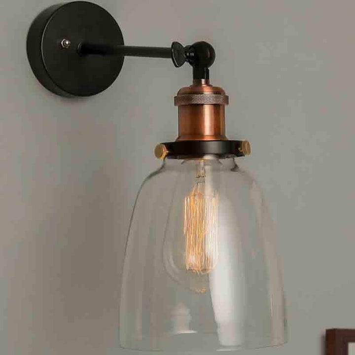 Buy Bell Bottom Glass - Bronze - Arm Light at Vaaree online | Beautiful Wall Lamp to choose from