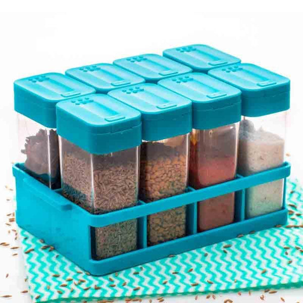 Buy Blue Sleeky Spice Box (80 ML Each) - Set Of 8 at Vaaree online | Beautiful Container to choose from