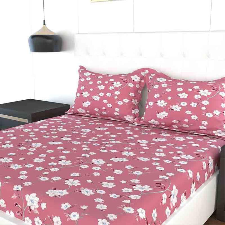 Buy Floral Sprinklers Bedsheet - Pink at Vaaree online | Beautiful Bedsheets to choose from