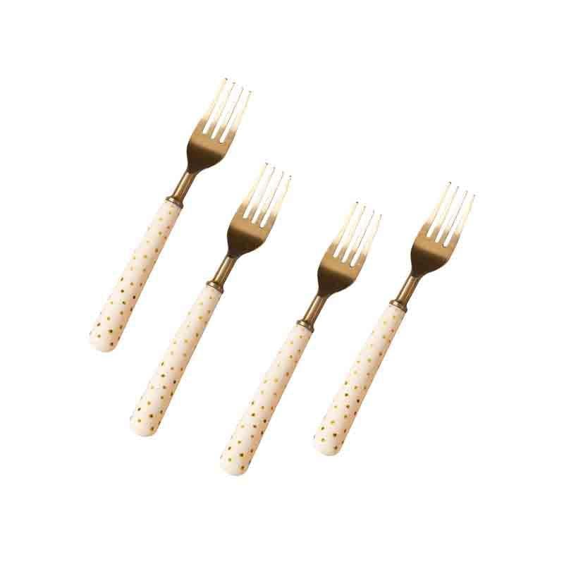 Buy Polka Play Forks - Set Of Four at Vaaree online | Beautiful Fork Set to choose from