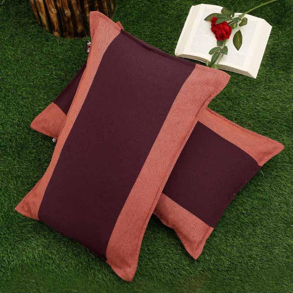 Buy Isla Colourblocked Pillow Cover - Set Of Two at Vaaree online | Beautiful Pillow Covers to choose from