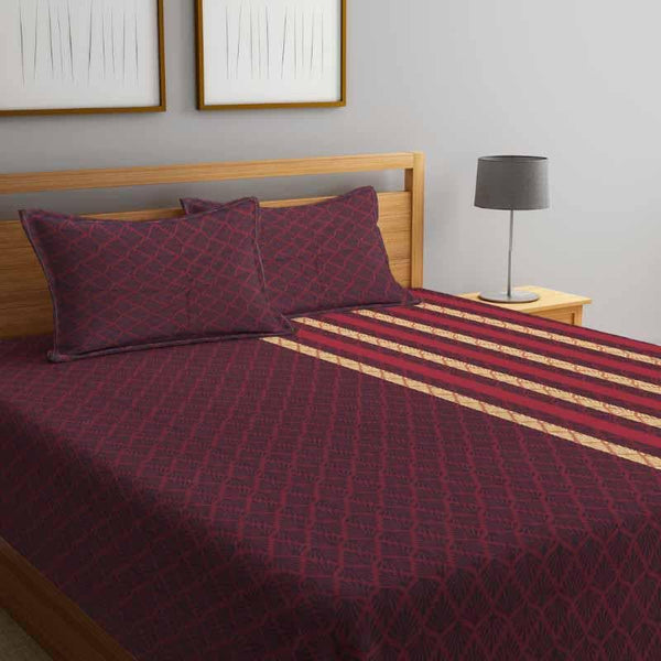 Buy Sneaky Pine Bedcover - Red at Vaaree online | Beautiful Bedcovers to choose from