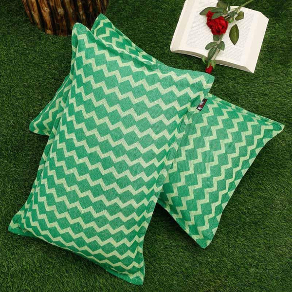 Buy Wiggly Zig-Zag Pillow Cover - Set Of Two at Vaaree online | Beautiful Pillow Covers to choose from