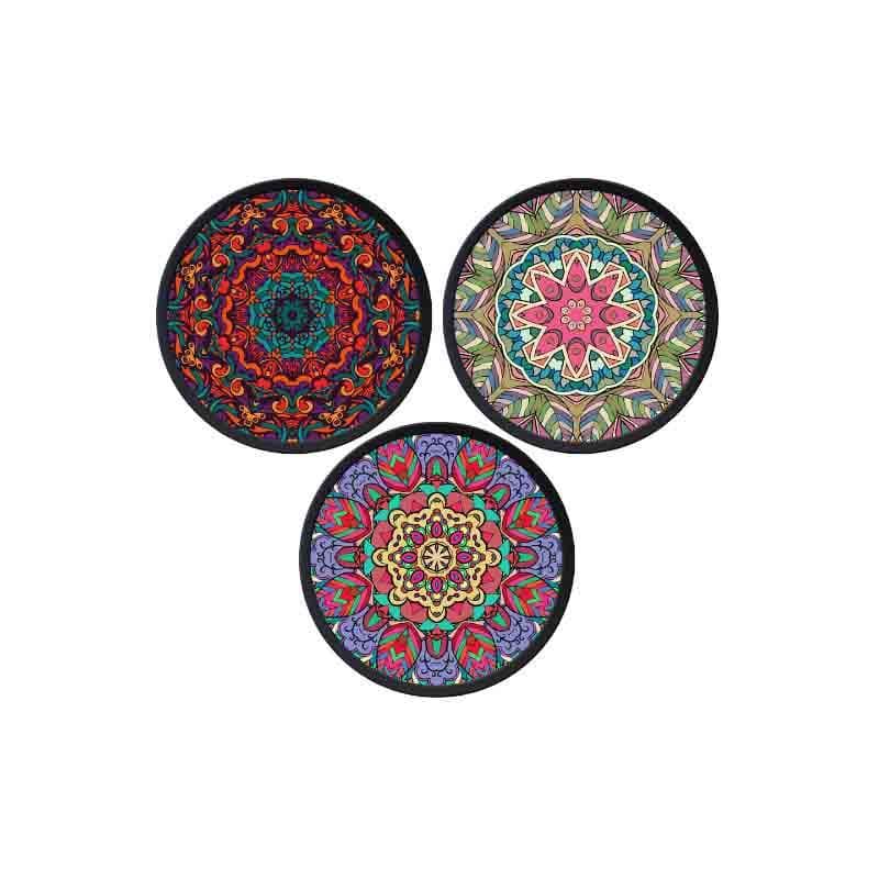 Buy Crazy Mandala Wall Art - Set Of Three at Vaaree online | Beautiful Wall Art & Paintings to choose from