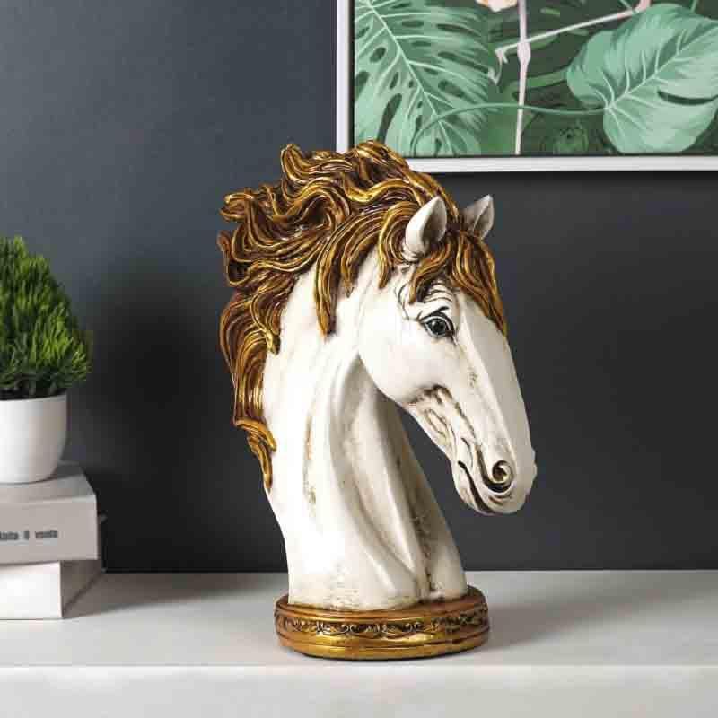 Buy Gallo Horse Table Decor - Gold Showpieces from Vaaree