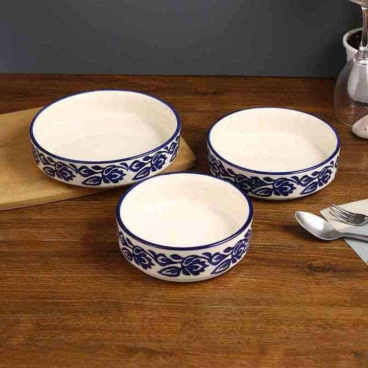 Buy Indiana Flat Bowls - Set Of Three at Vaaree online | Beautiful Bowl to choose from