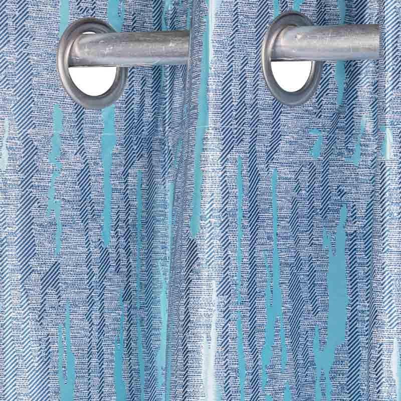 Buy Blotches Curtain - Blue at Vaaree online | Beautiful Curtains to choose from