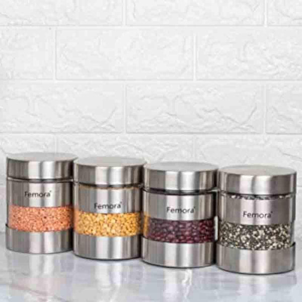 Buy SilverPot Storage Jar (700 ML Each) - Set of Four at Vaaree online | Beautiful Jar to choose from