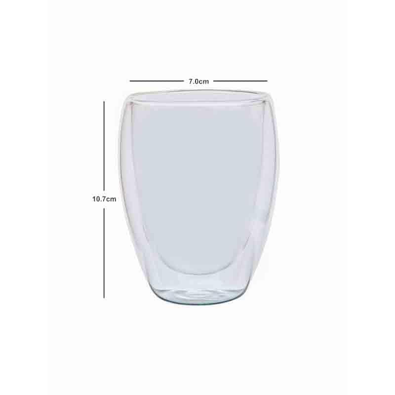 Buy Double Walled Glass tumbler - Set Of Two at Vaaree online | Beautiful Glass to choose from