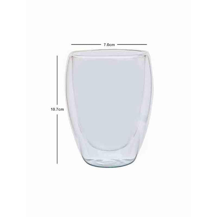 Buy Double Walled Glass tumbler - Set Of Two at Vaaree online | Beautiful Glass to choose from