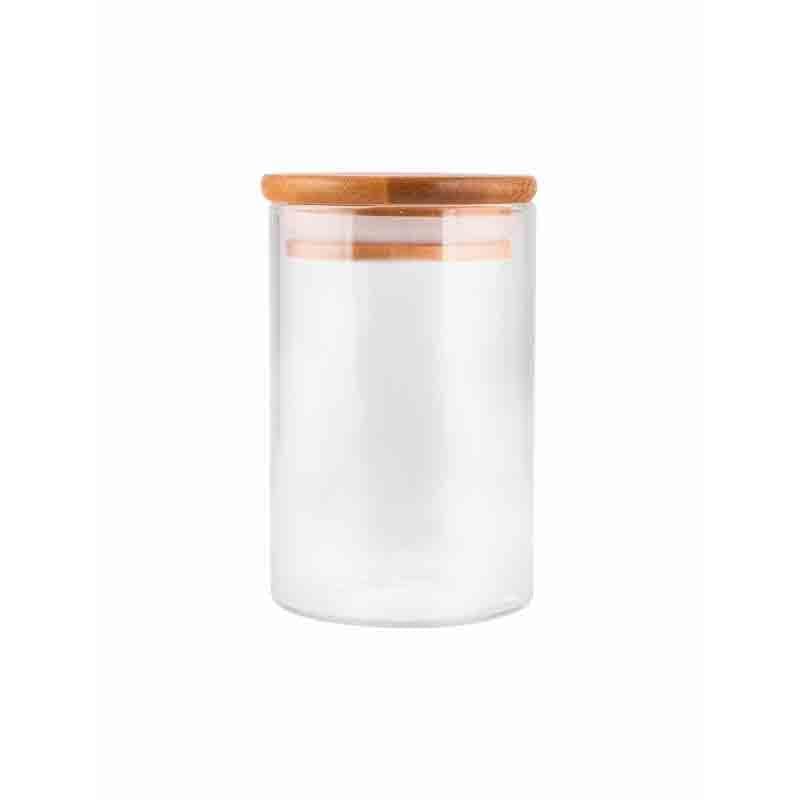 Buy Prito Jar with Wooden Lid (270 ML Each)- Set of 6 at Vaaree online | Beautiful Jars to choose from