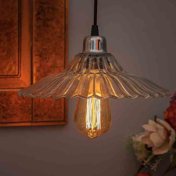 Buy Bloomed Glass Hanging Light at Vaaree online | Beautiful Ceiling Lamp to choose from