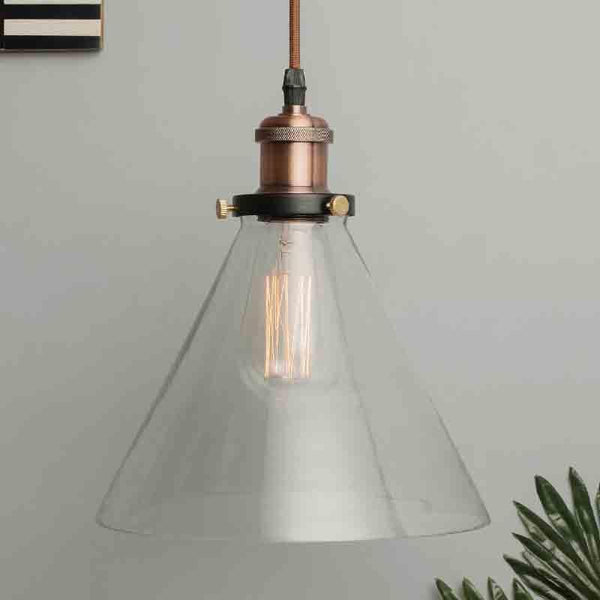Buy Conica Glass Celing Lamp - Bronze at Vaaree online | Beautiful Ceiling Lamp to choose from